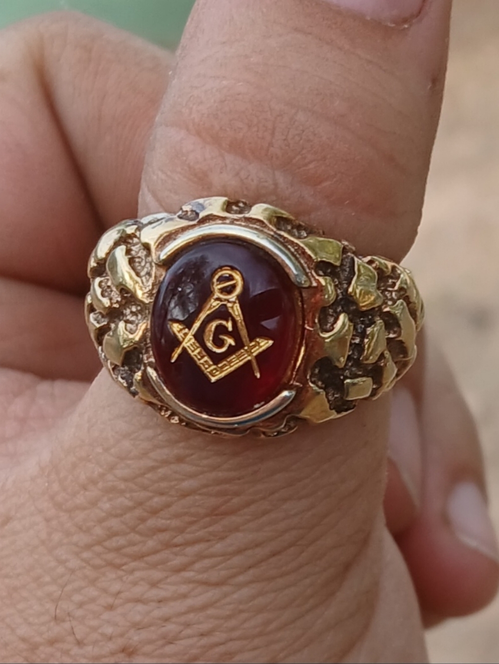 Masonic Size 10 Mens Ring